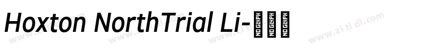 Hoxton NorthTrial Li字体转换